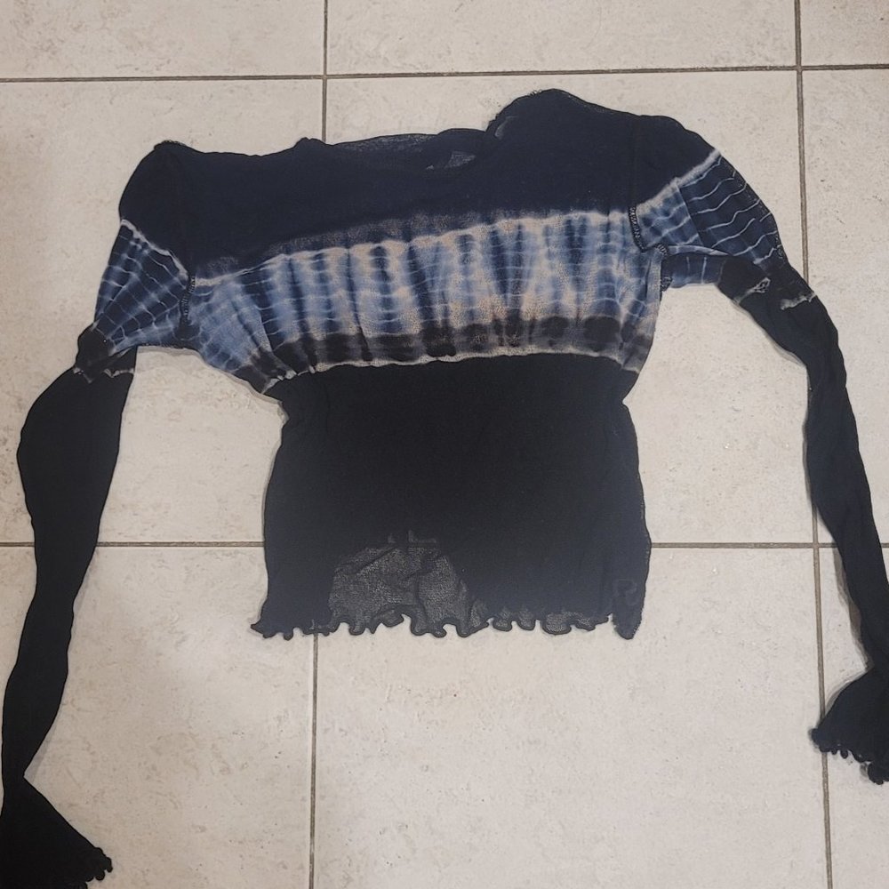 See- through Long Sleeve Top